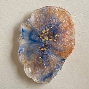 Handmade resin coaster